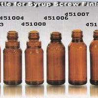 Amber Glass Bottles for Syrup Screw Finish Std Pp 28mm APM-USA