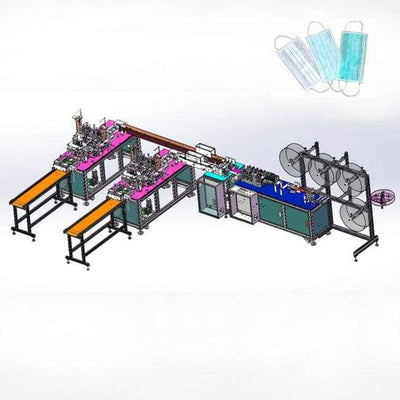Full Automatic Disposable Surgical Medical Face Mask Making Machine APM-USA