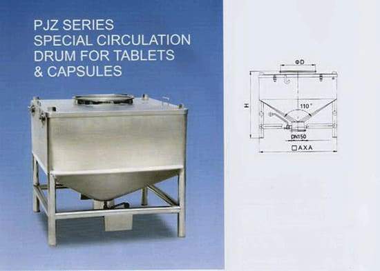 Pjz Series Special Circulation Drum for Tablets & Capsules APM-USA