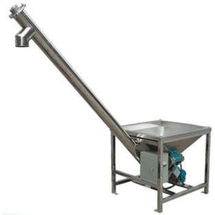 Portable Adjustable Auger Stainless Steel Screw Conveyor with Hopper APM-USA