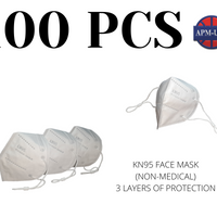 Qty 100 KN95 Face Masks (Non-Medical)