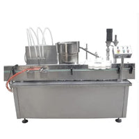 Automatic Screw Type Small Vial Powder Plastic Bottle Powder Filling Production Line 