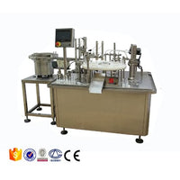 Automatic small scale pet bottle tin mineral water juice sauce beer making filling bottling capping - Eye Drops Filling Line