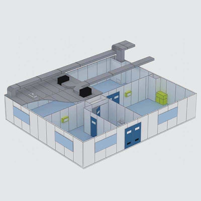 Manufacture Commercial Modular hard-wall Pharmaceutical GMP Cleanroom 