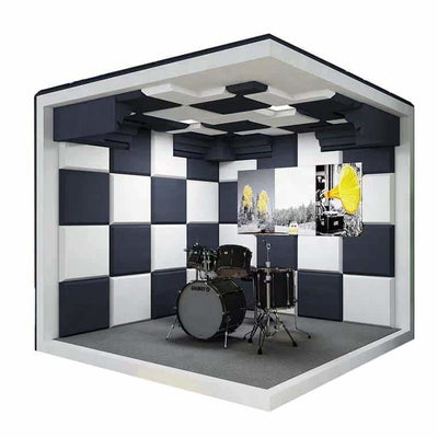 Mobile studio drum sound insulation host live broadcast room household KTV training house piano musical instrument room 
