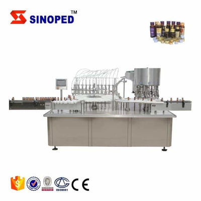 Small bottle capping machine for glue syrup oral liquids perfume filling production line 